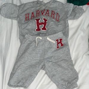 Infant Harvard sweatsuit
